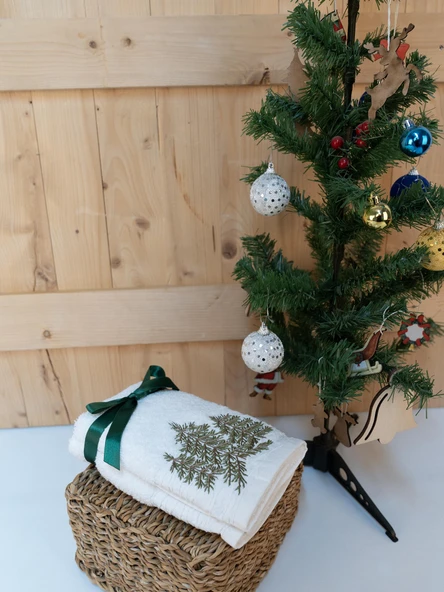 Pamuklu 2'li Şirin Nakışlı Hediyelik Havlu Seti Baveno ürün görseli 1