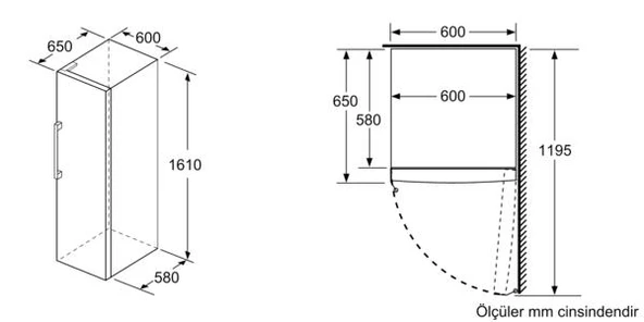 BOSCH GSN29VWE0N 6 ÇEKMECELİ DERİN DONDURUCU - Resim 12