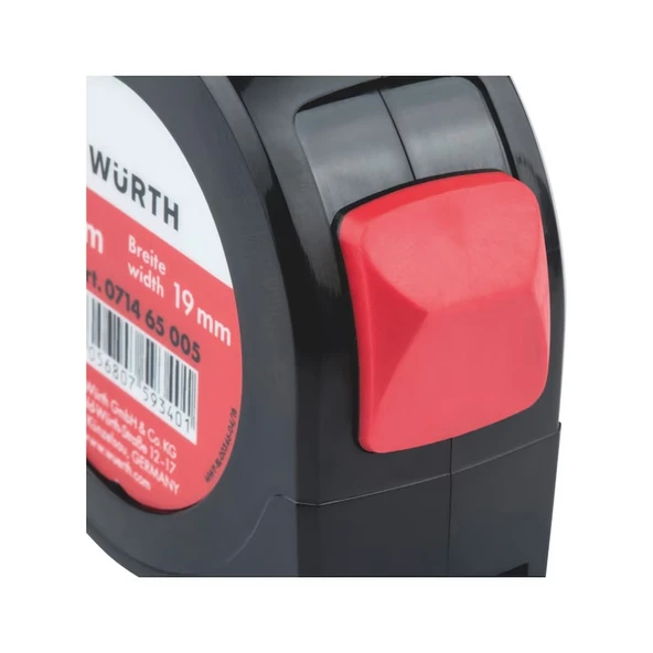 Würth 5 Metre Çelik Şerit Metre Ölçü Metresi 5x19 MM Germany - 3