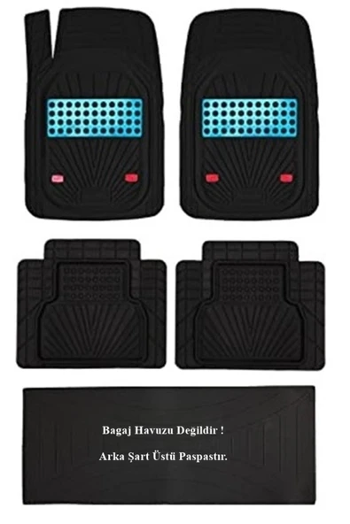 Beka52 Mitsubishi Lancer 2005 4d Havuzlu Yeni Nesil Universal Paspas Mavi - Resim 2