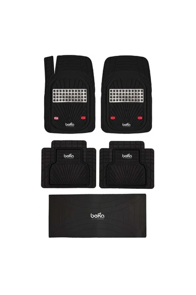 Beka52 Toyota Corolla Sedan 1995 4d Havuzlu Yeni Nesil Universal Paspas Krom Gri - Resim 4