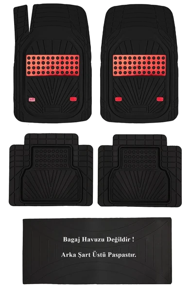 Beka52 Bmw X2 2023 4d Uyumlu Havuzlu Yeni Nesil Universal Paspas Kırmızı - Resim 3