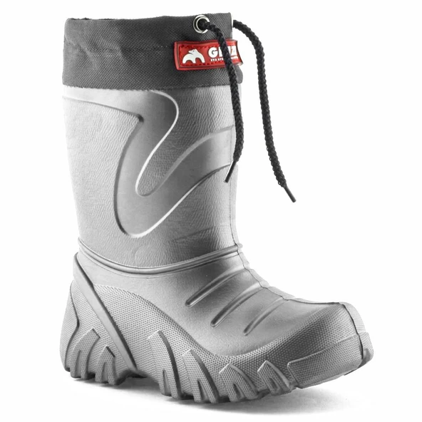 Lemigo Grizzly Eva Çocuk Kürklü Gri Yağmur Çizmesi (835) - 2