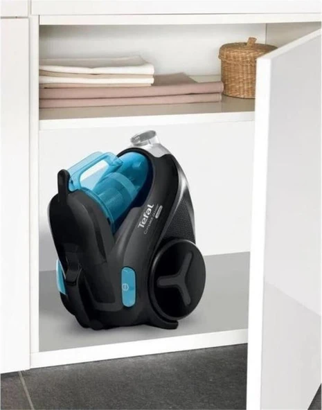 Tefal TW3751 Compact Power Cyclonic 750 W Toz Torbasız Süpürge Mavi - 2