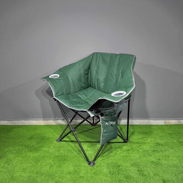 Argeus Nevgrande Comfort Katlanabilir Kamp Sandalyesi Yeşil - 3