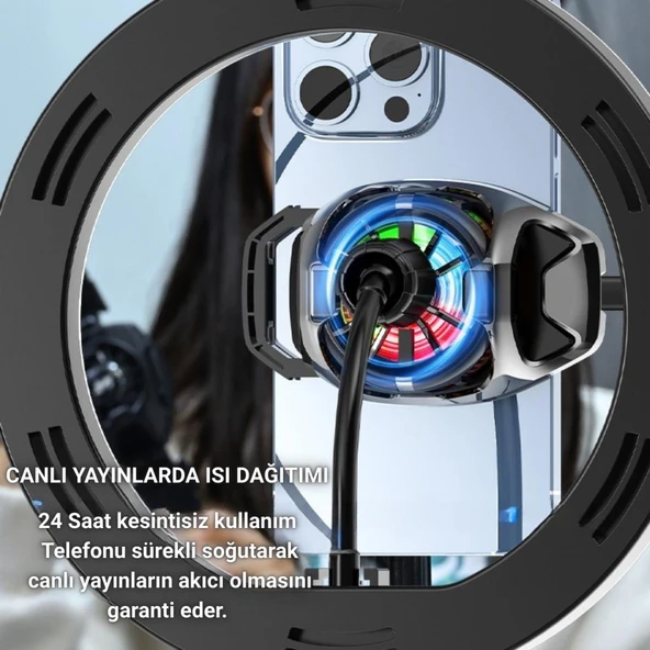 Coofbe 4500 RPM Turbo Fan Yarı İletken Soğutma Levhası Telefon Soğutucu Radyatör Tüm Telefonlara Uyumlu - 10