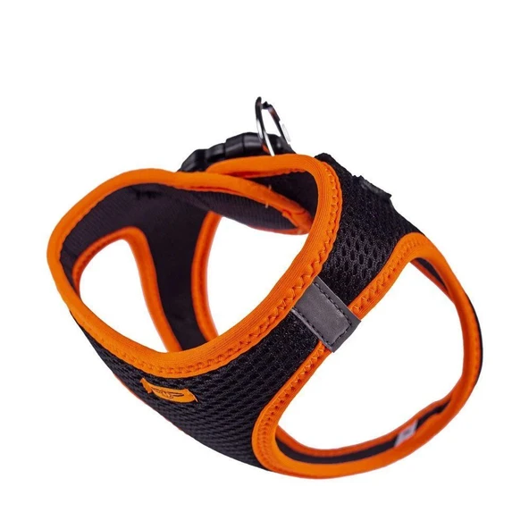 Doggie Havalı Dokuma Neon Küçük Irk Göğüs Tasması Turuncu 38-44 cm (ANG-M) - 4