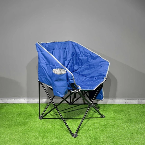 Argeus Balcony Comfort Katlanabilir Kamp Sandalyesi Mavi - 5