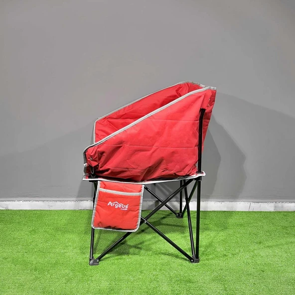 Argeus Balcony Comfort Katlanabilir Kamp Sandalyesi Kırmızı - 3
