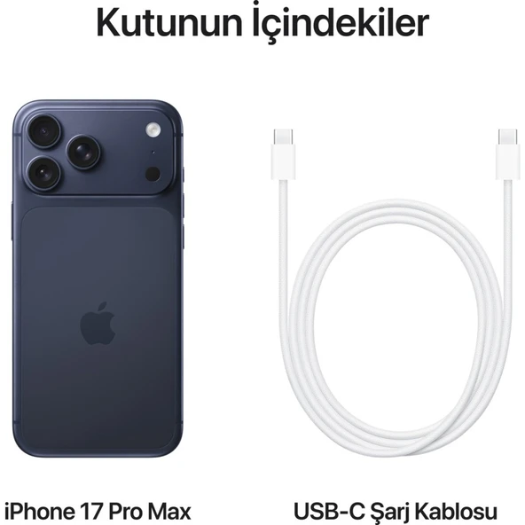 Apple iPhone 17 Pro Max 256 GB Lacivert Cep Telefonu (Apple Türkiye Garantili) - Resim 9