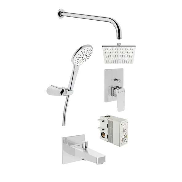 Artema Root Square Ankastre Duş Seti A49280