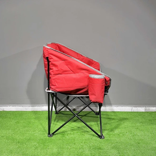 Argeus Balcony Comfort Katlanabilir Kamp Sandalyesi Kırmızı - 2