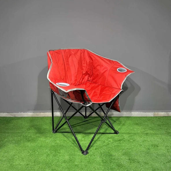 Argeus Nevgrande Comfort Katlanabilir Kamp Sandalyesi Kırmızı - 2