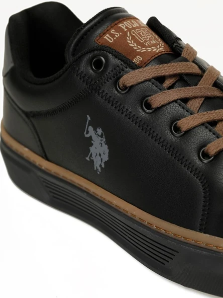 U.S.POLO ASSN BUDDY 5PR SİYAH COMFORT CASUAL ANATOMİK SPOR AYAKKABISI - Resim 8