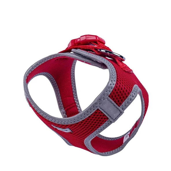 Doggie Havalı Dokuma Reflektörlü Küçük Irk Göğüs Tasması Red 30-34 cm(ARG-XS) - 4
