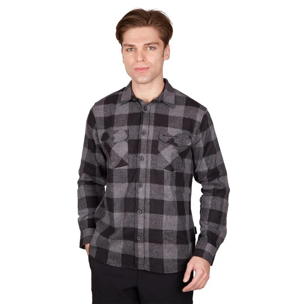 Alpinist Felder Erkek Ekose Outdoor Gömlek Antrasit (600601) ürün görseli 1