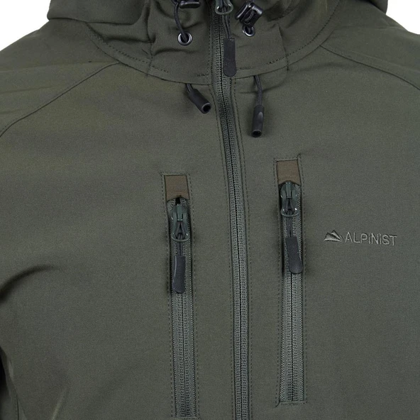 Alpinist Peak Softshell Erkek Outdoor Mont Haki (500401) - 3