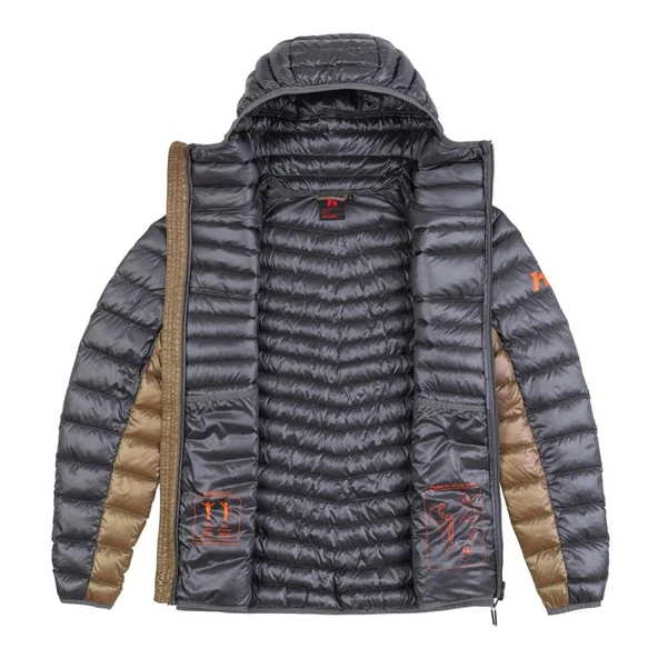 Hannah Arden Erkek Kaz Tüyü Mont Asphalt / Khaki - 3