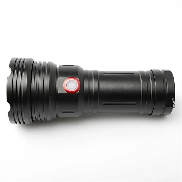 Argeus Şarjlı 3 Pilli Kılıflı Metal El Feneri - 3