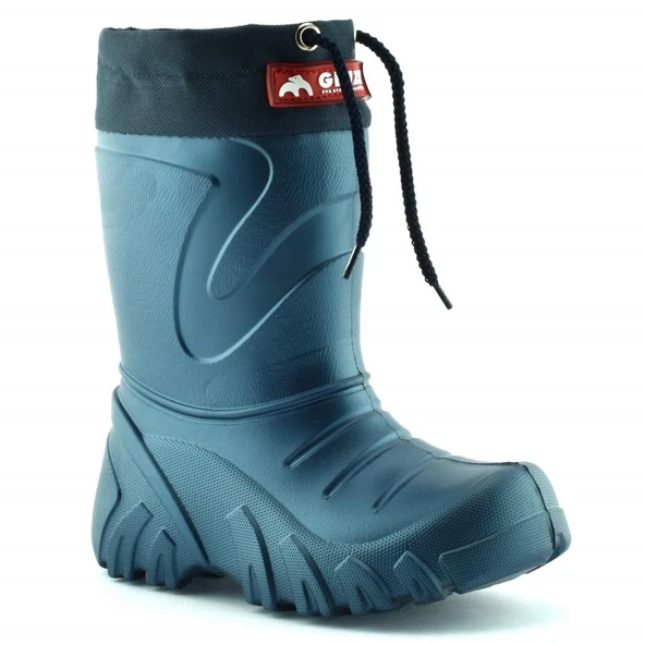 Lemigo Grizzly Eva Çocuk Kürklü Lacivert Yağmur Çizmesi (835) - 2