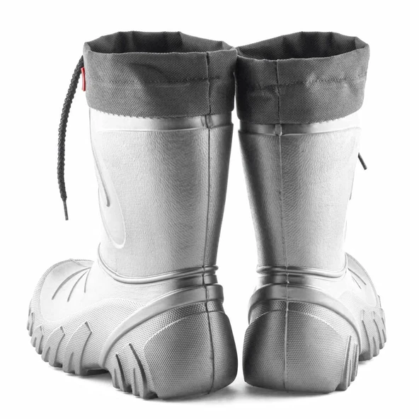 Lemigo Grizzly Eva Çocuk Kürklü Gri Yağmur Çizmesi (835) - 5