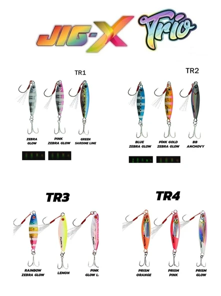 Fujin Jig-X Trio 3lü Micro Jig Yem  TR4 15 Gr - Resim 3