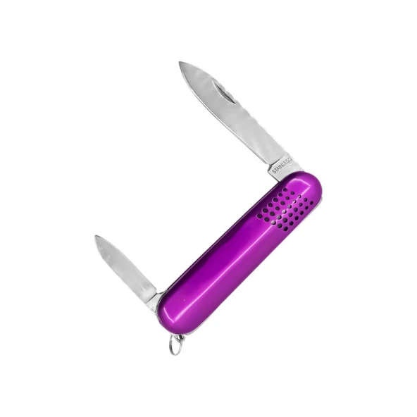 Argeus Çift Ağızlı Cep Çakısı Mor (K5017-30) - 2