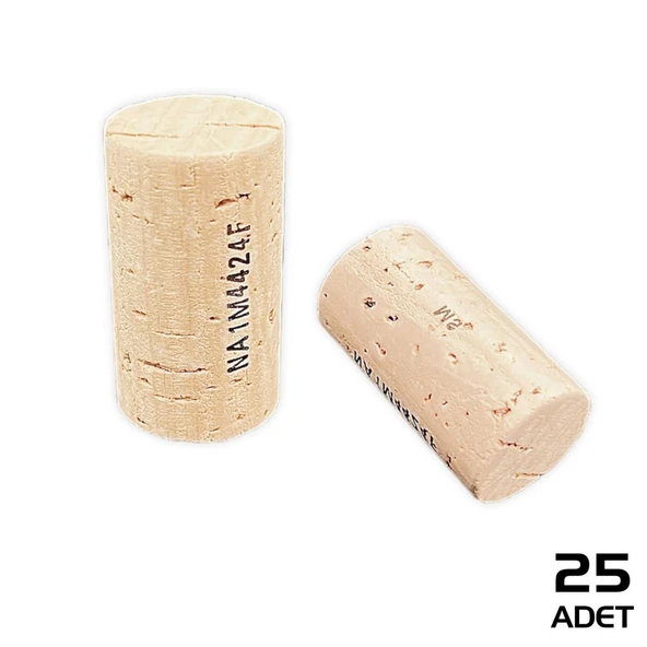 Savex Şişe Mantarı Doğal Mantar Tıpa 25 Adet - Resim 3