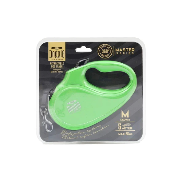 Doggie Master Otomatik Uzatma Tasması Yeşil 25 kg/5 mt - 2