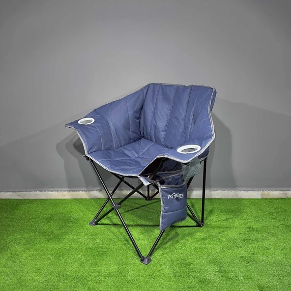 Argeus Nevgrande Comfort Katlanabilir Kamp Sandalyesi Lacivert - 4