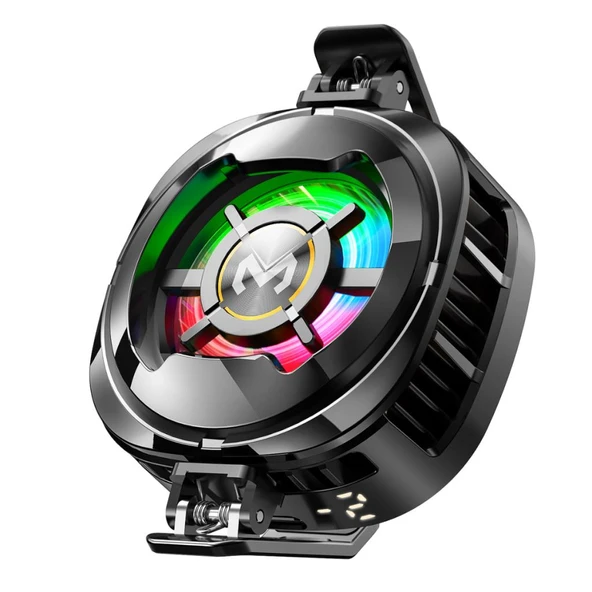 Coofbe 6000 RPM Turbo Fan Işıklı Magsafe İle Uyumlu Telefon Soğutucu Radyatör Tüm Telefonlara Uyumlu - 6