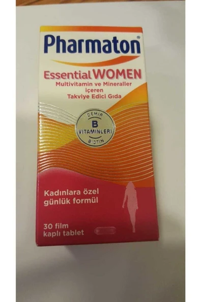 Pharmaton Essential Women Multivitamin Ve Mineral Içeren Takviye Edici Gıda 30 Tablet ürün görseli
