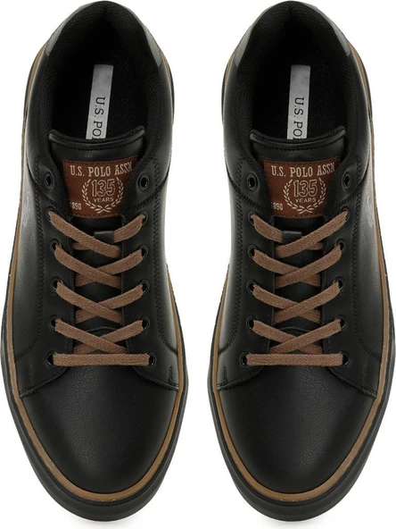 U.S.POLO ASSN BUDDY 5PR SİYAH COMFORT CASUAL ANATOMİK SPOR AYAKKABISI - Resim 5