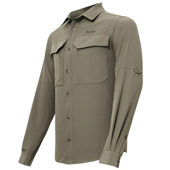 Alpinist Natriks Uzun Kollu Erkek Gömlek Sand (600702) - 2