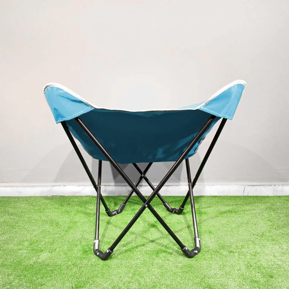 Argeus Butterfly Katlanabilir Kamp Sandalyesi Mavi - 3