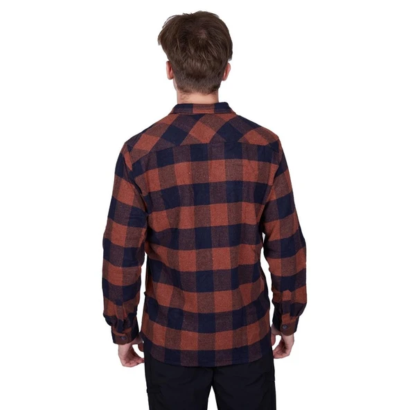 Alpinist Felder Erkek Ekose Outdoor Gömlek Tarçın (600601) - Resim 4