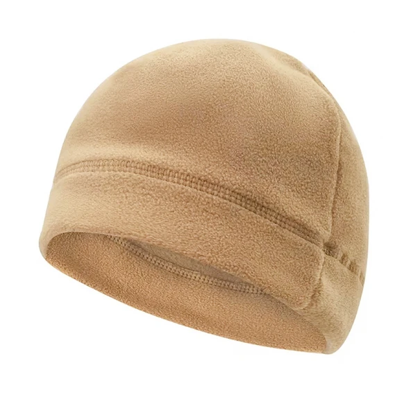 3'lü Kışlık Set Polar Bere, Eldiven, Boyunluk - Warm - Kum - (SBLN.008) - 2