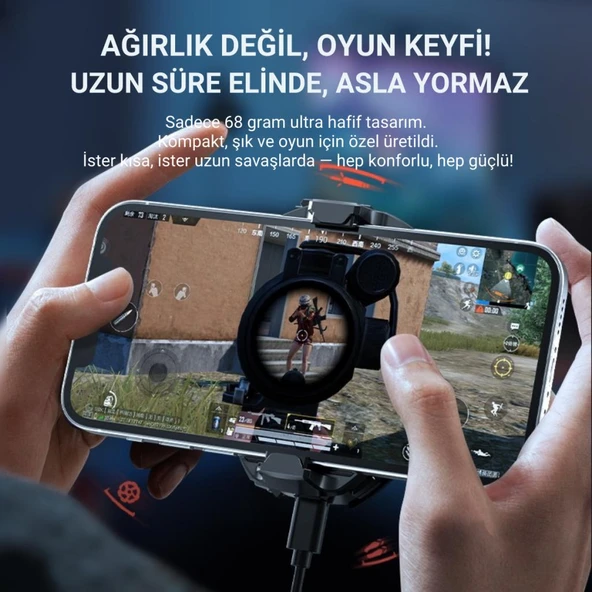 Coofbe 6000 RPM Turbo Fan RGB Işıklı Ultra Hafif Telefon Soğutucu Radyatör Tüm Telefonlara Uyumlu - Resim 11