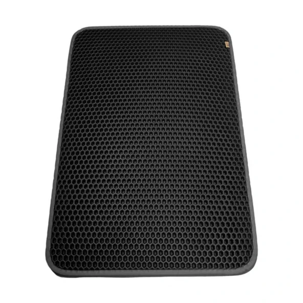 Cattie Altıgen Kum Toplayıcı Fonksiyonel Kedi Paspası Gri 37*50 cm - 2