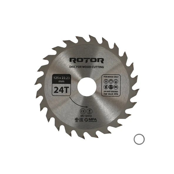 Ahşap kesme diski ROTOR 125*22,23 24T ürün görseli