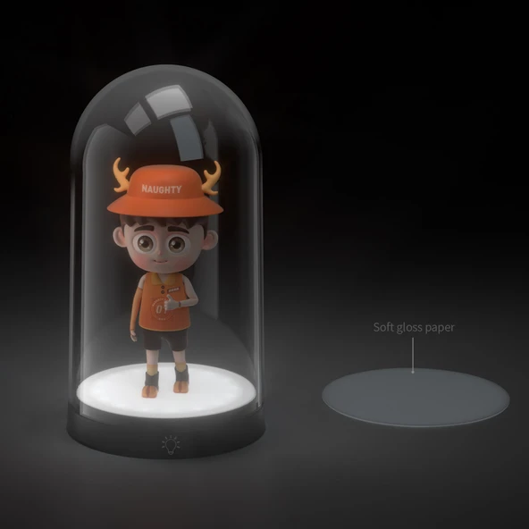 Konsol Plus Işıklı Figür Standı Gece Lambası DOBE TY-3803 - Resim 5