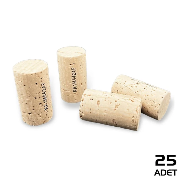 Savex Şişe Mantarı Doğal Mantar Tıpa 25 Adet - Resim 2