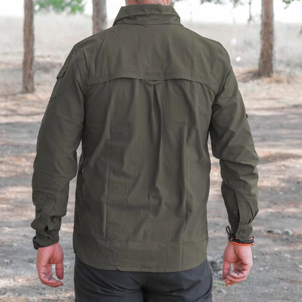Loç Outdoor Tactical Erkek Gömleği Haki - 4