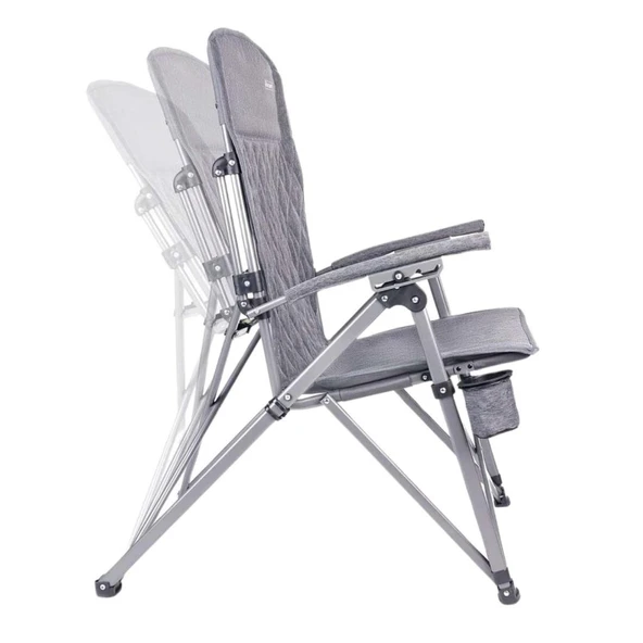 Katlanabilir Kamp Sandalyesi - Trono 3 - Orcamp - Kademeli - Gri - Resim 5