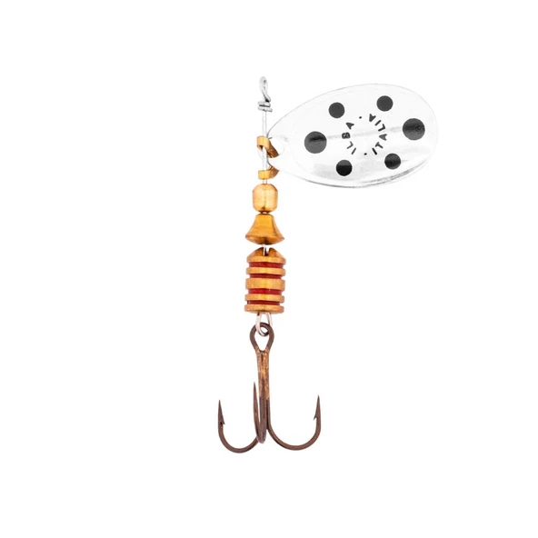 Alabalık Turna Döner Olta Kaşık - Ilba Tondo 20133 - Gümüş/Siyah - No:3 - Resim 2