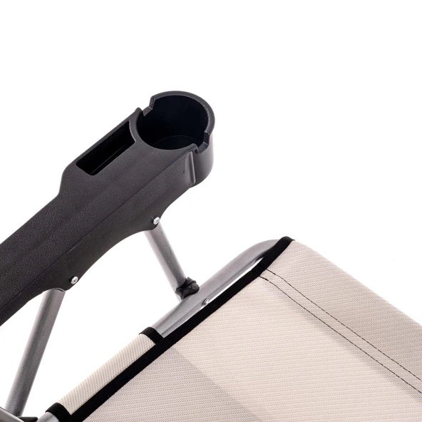 Katlanabilir Piknik ve Kamp Sandalyesi - Bardaklıklı - Rock - Bozkır (A-21-R11)- 140KG Taşıma - 5