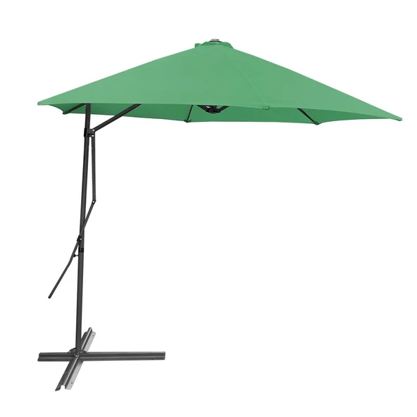 Argeus Yandan Kollu Katlanabilir Bahçe ve Balkon Şemsiyesi Yeşil - Resim 3