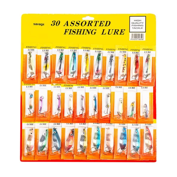 30'lu Olta Kaşığı Seti - Alabalık/Turna/Levrek - (SNK10-548) - 2