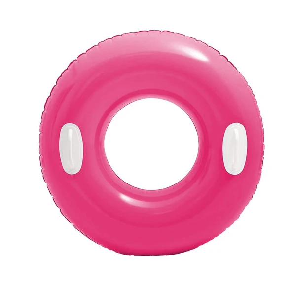 Tutacaklı Parlak Simit - Intex - Pembe - 76 cm (59258)