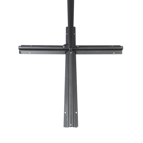 Argeus Yandan Kollu Katlanabilir Bahçe ve Balkon Şemsiyesi Krem - Resim 5